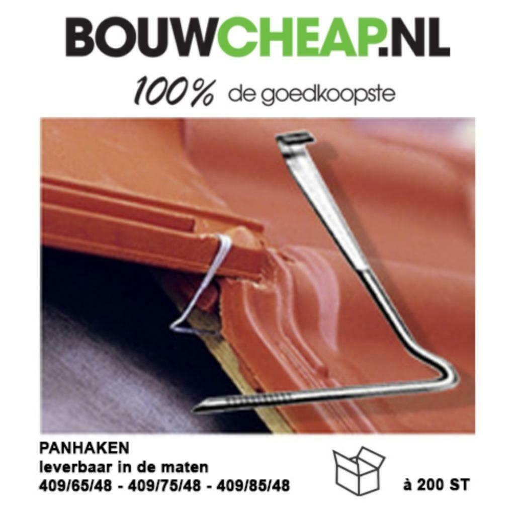 PANHAKEN NU IN DE AANBIEDING BIJ BOUWCHEAP, Ophalen of Verzenden, Nieuw, Dakpannen