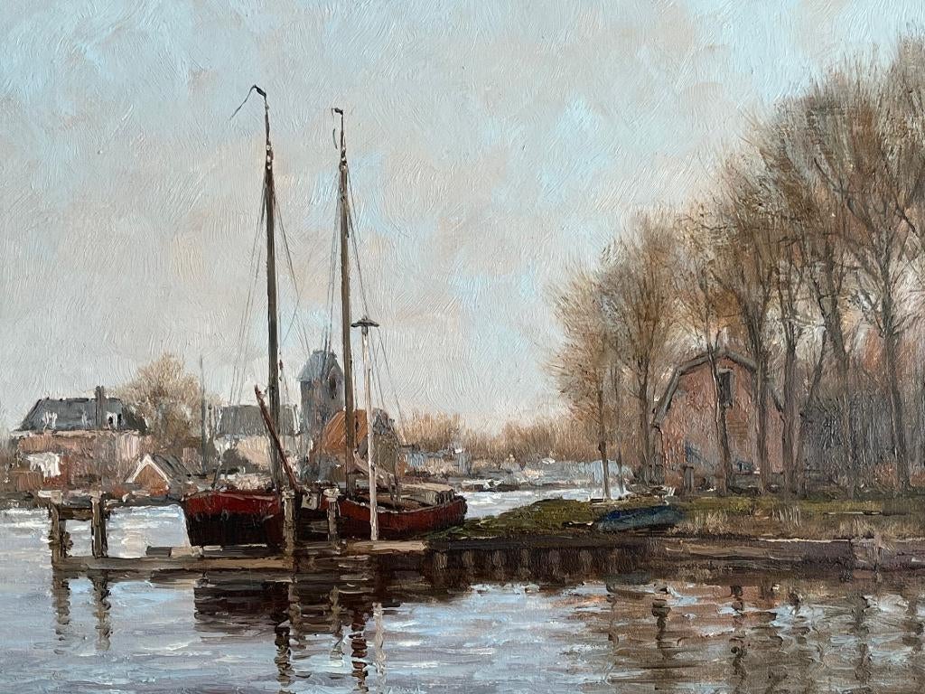 FJ Goosen, De Amstel bij Ouderkerk, Antiek en Kunst, Kunst | Schilderijen | Klassiek, Ophalen