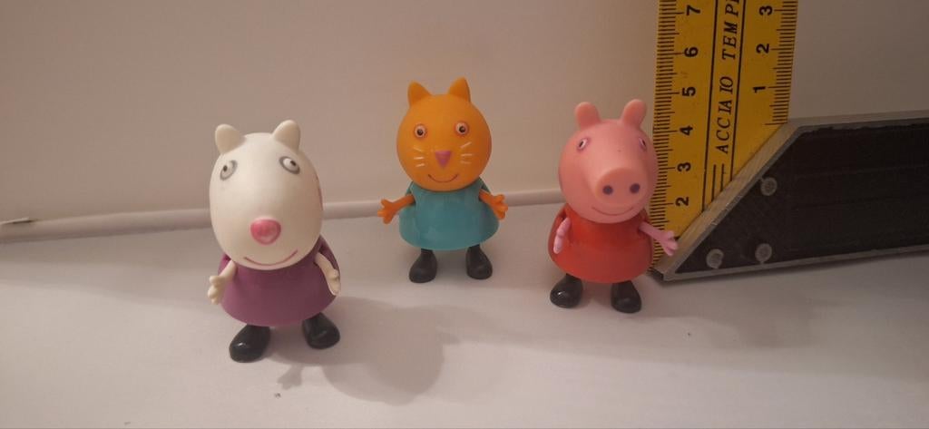 Peppa pig poppetjes set van 3 (7.4), Verzamelen, Poppetjes en Figuurtjes, ., Ophalen of Verzenden, Zo goed als nieuw, .