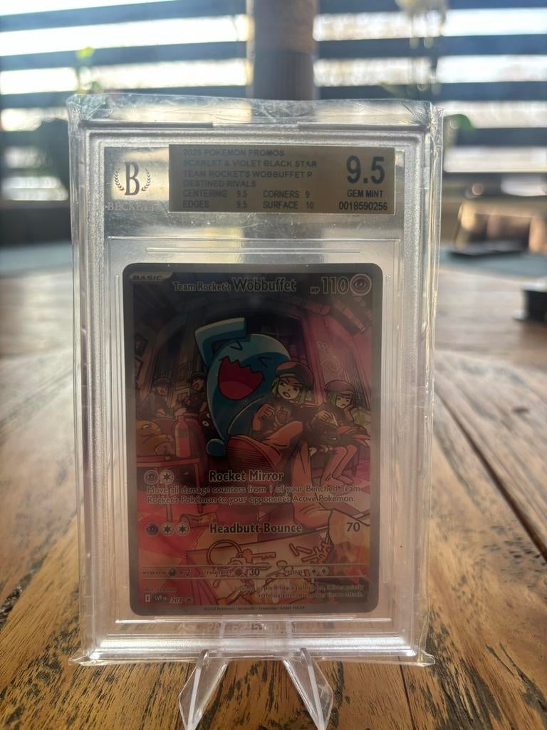Team Rocket's Wobbuffet - BGS 9.5 Gem Mint, Ophalen, Zo goed als nieuw, Losse kaart, Foil