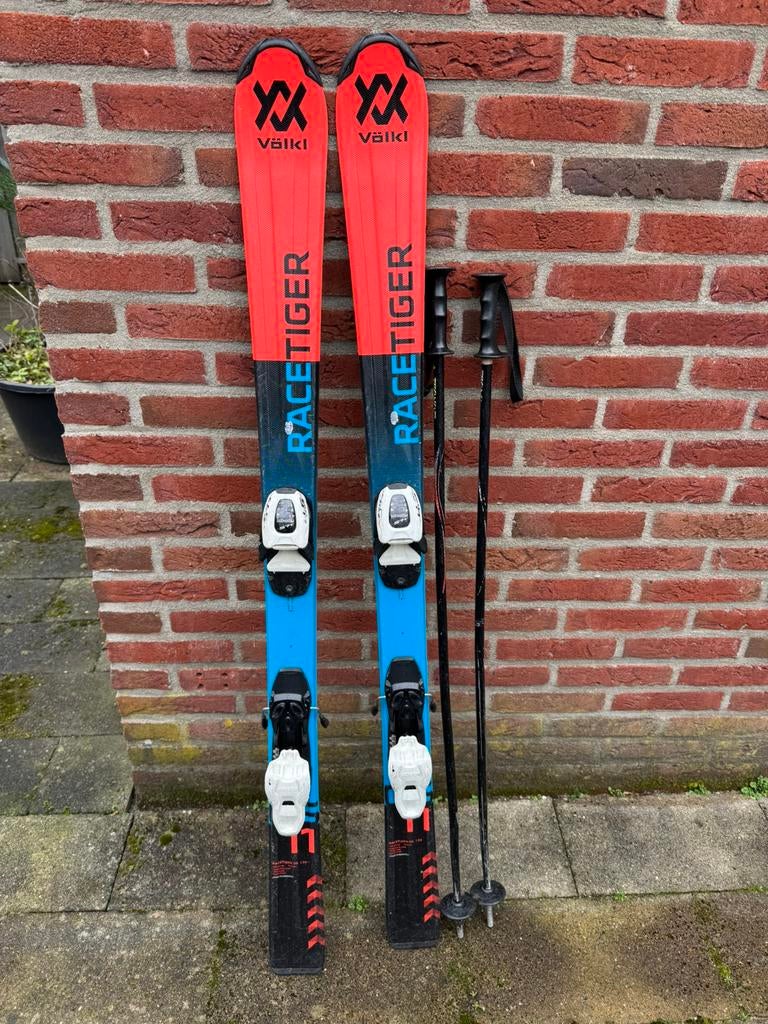 Völkl Race Tiger Ski's - 130 cm, Sport en Fitness, Skiën en Langlaufen, Gebruikt, 100 tot 140 cm, Carve, Skiën