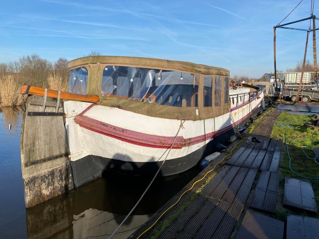 Tjalk voor bewoning te koop (zonder ligplaats), Ophalen, Gebruikt