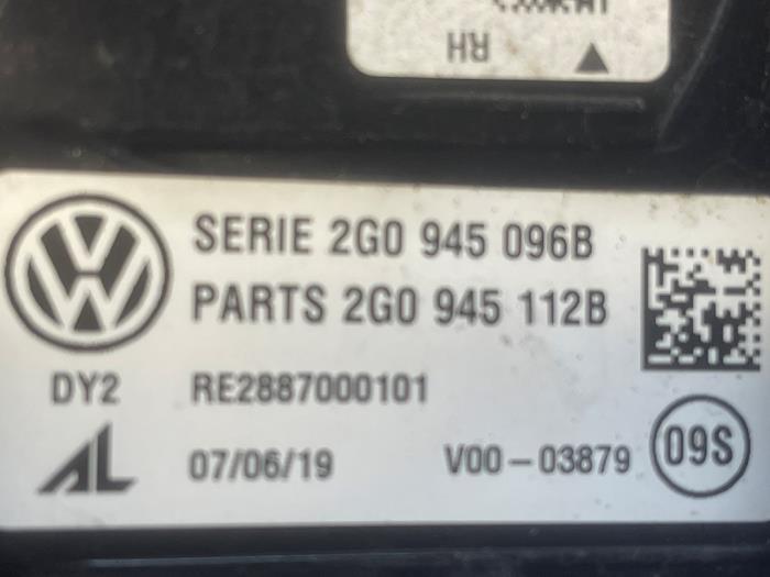 Achterlicht rechts van een Volkswagen Polo, Gebruikt, -, -, -