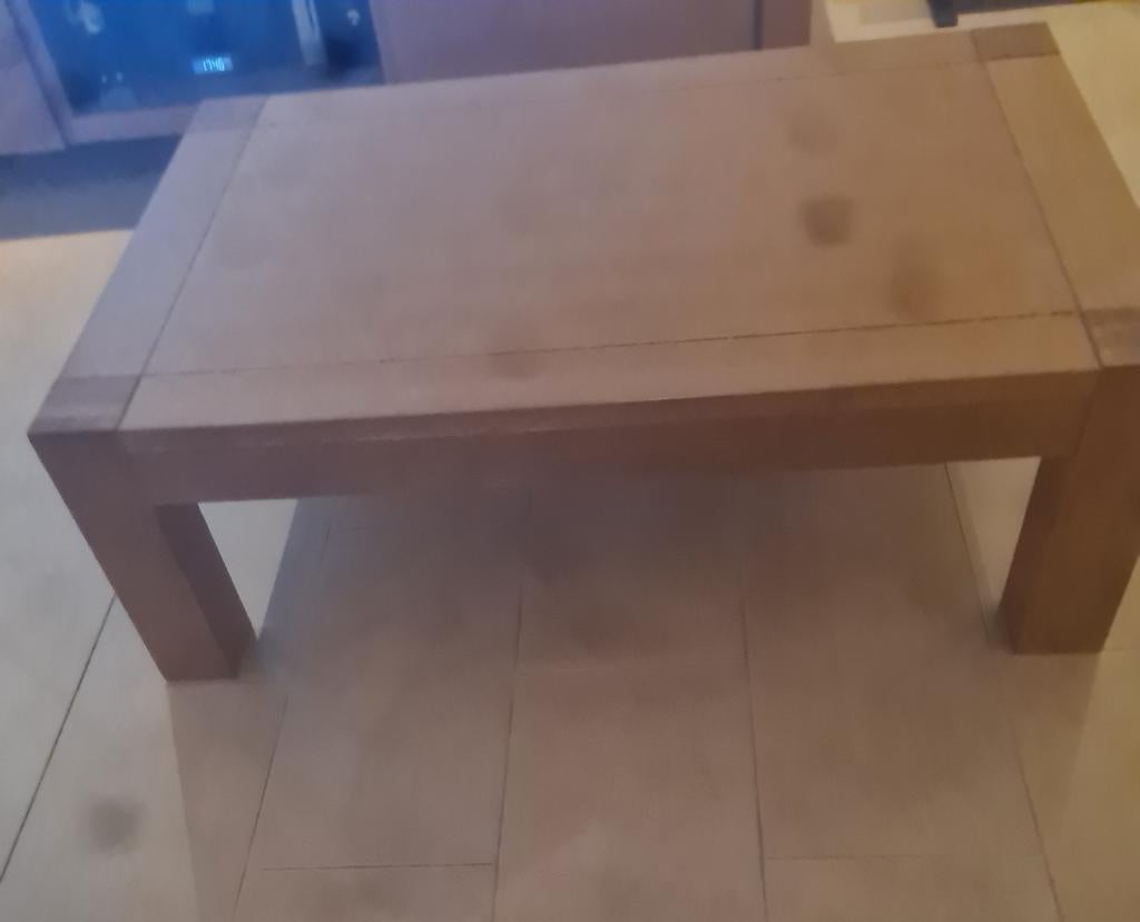 Massief houten salontafel – 120 x 80 x 40 cm, Ophalen of Verzenden