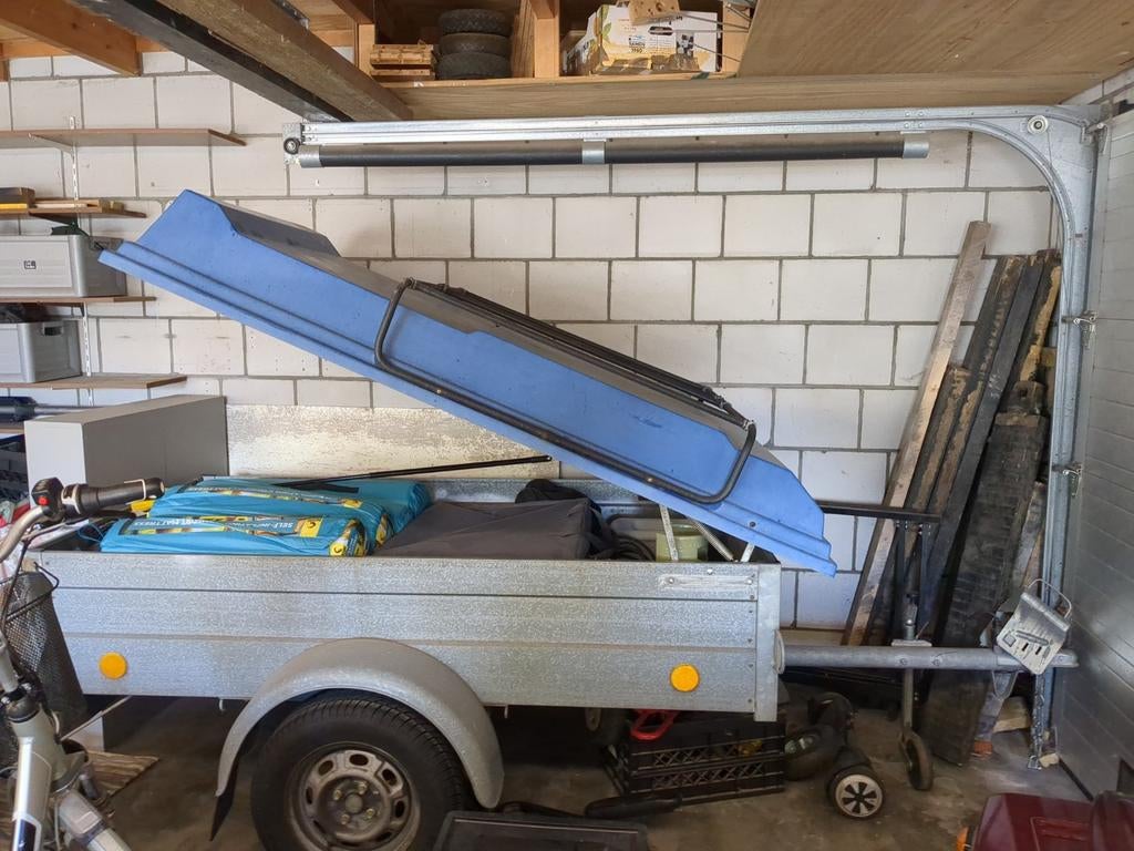 Aanhanger gesloten kap hele praktische kar, Ophalen of Verzenden, Gebruikt