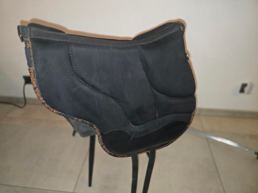 Bareback Pad F.R.A. Dardo, Zwart, Dieren en Toebehoren, Paarden en Pony's | Dekens en Dekjes, Zo goed als nieuw, Ophalen