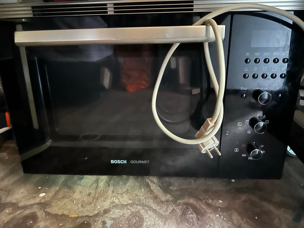 Bosch Gourmet inbouw Combi Oven Magnetron, Gebruikt, Hete lucht, Ophalen of Verzenden, Oven met grill