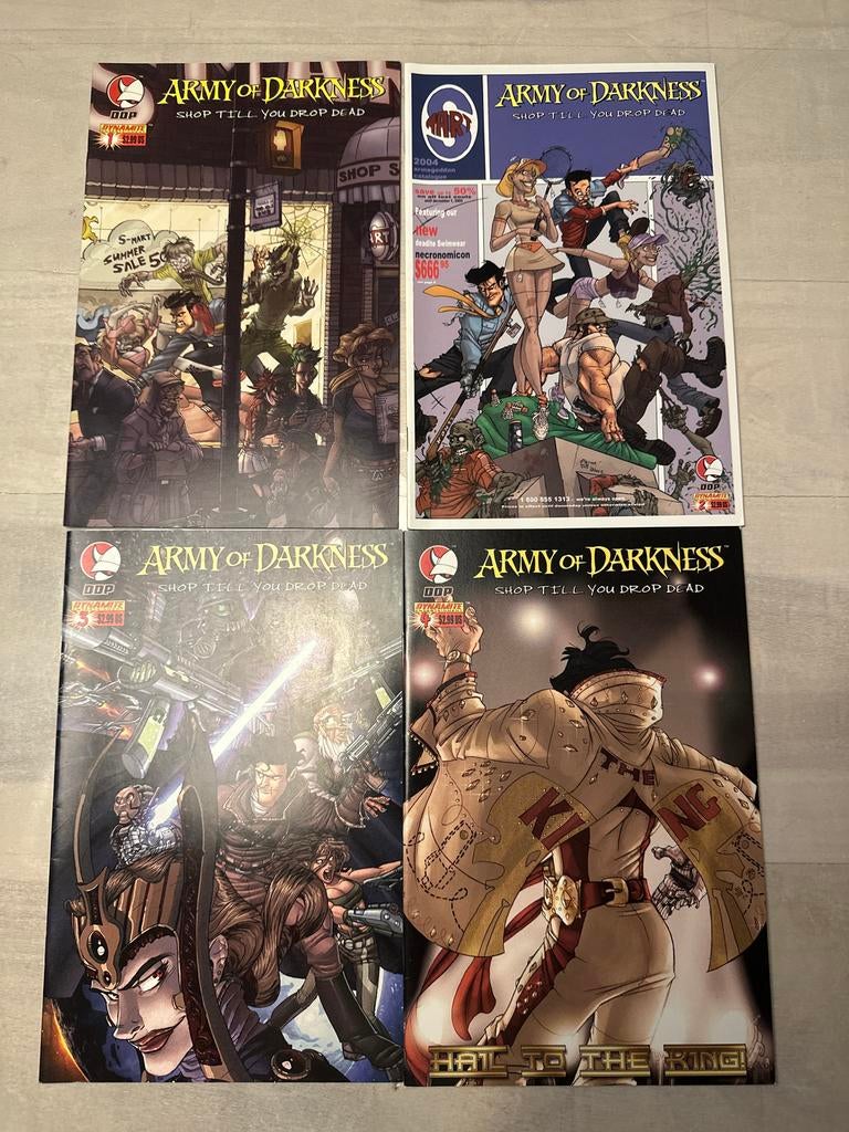 Army of Darkness Comics - Shop Till You Drop set 4stuks, Meerdere comics, Ophalen of Verzenden, Zo goed als nieuw, Amerika