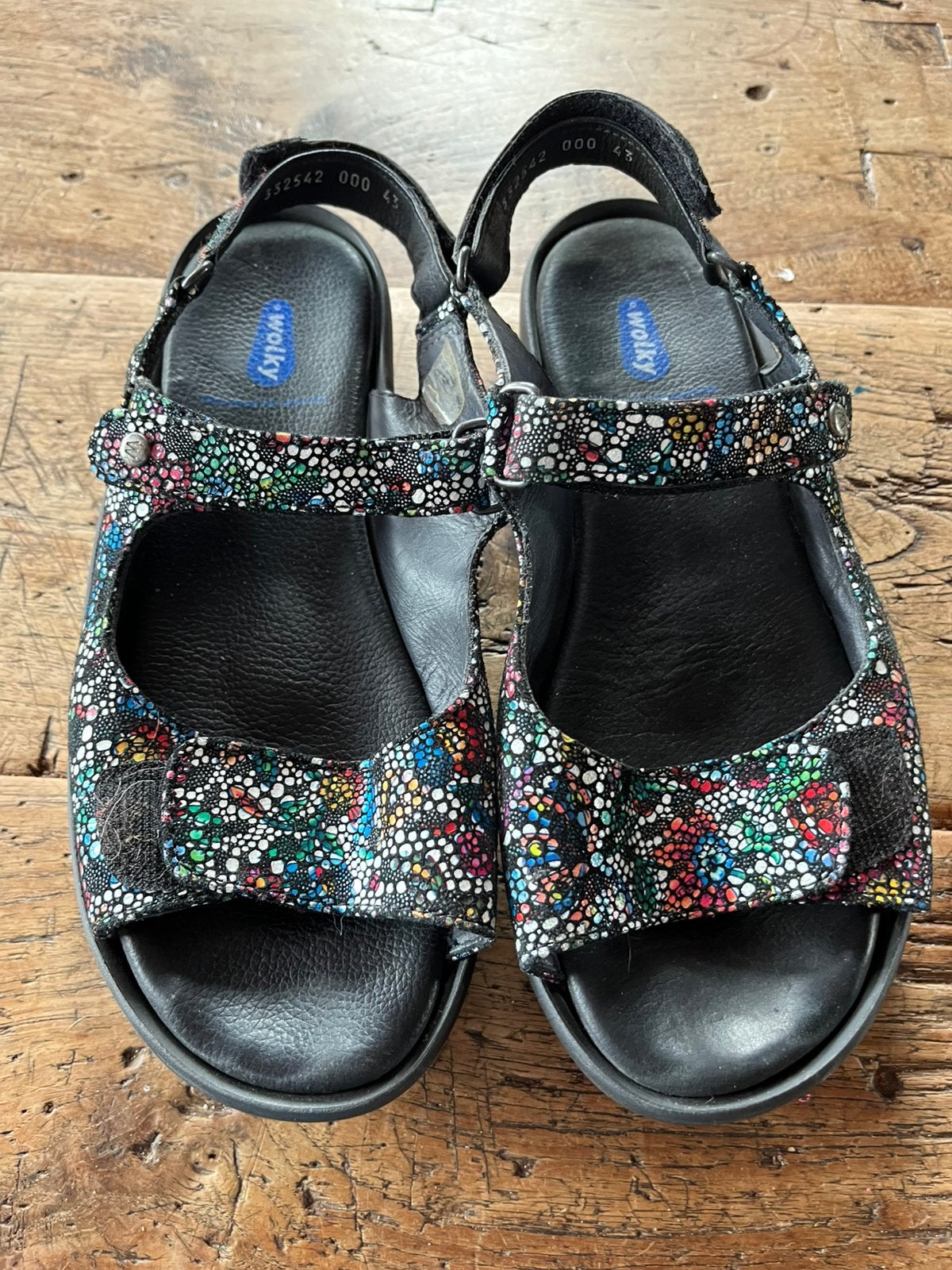 Wolky sandalen Jewel mt 43 multicollor, Overige kleuren, Zo goed als nieuw, Sandalen of Muiltjes, Ophalen of Verzenden