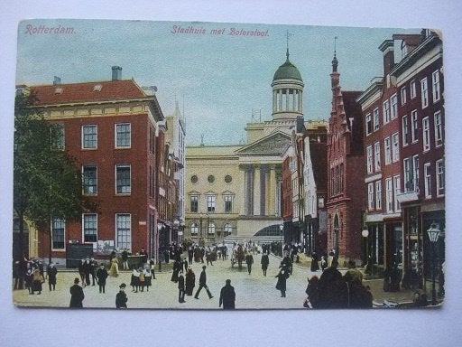 P289 Rotterdam - Stadhuis met Botersloot, Verzenden, Voor 1920, Gelopen, Zuid-Holland