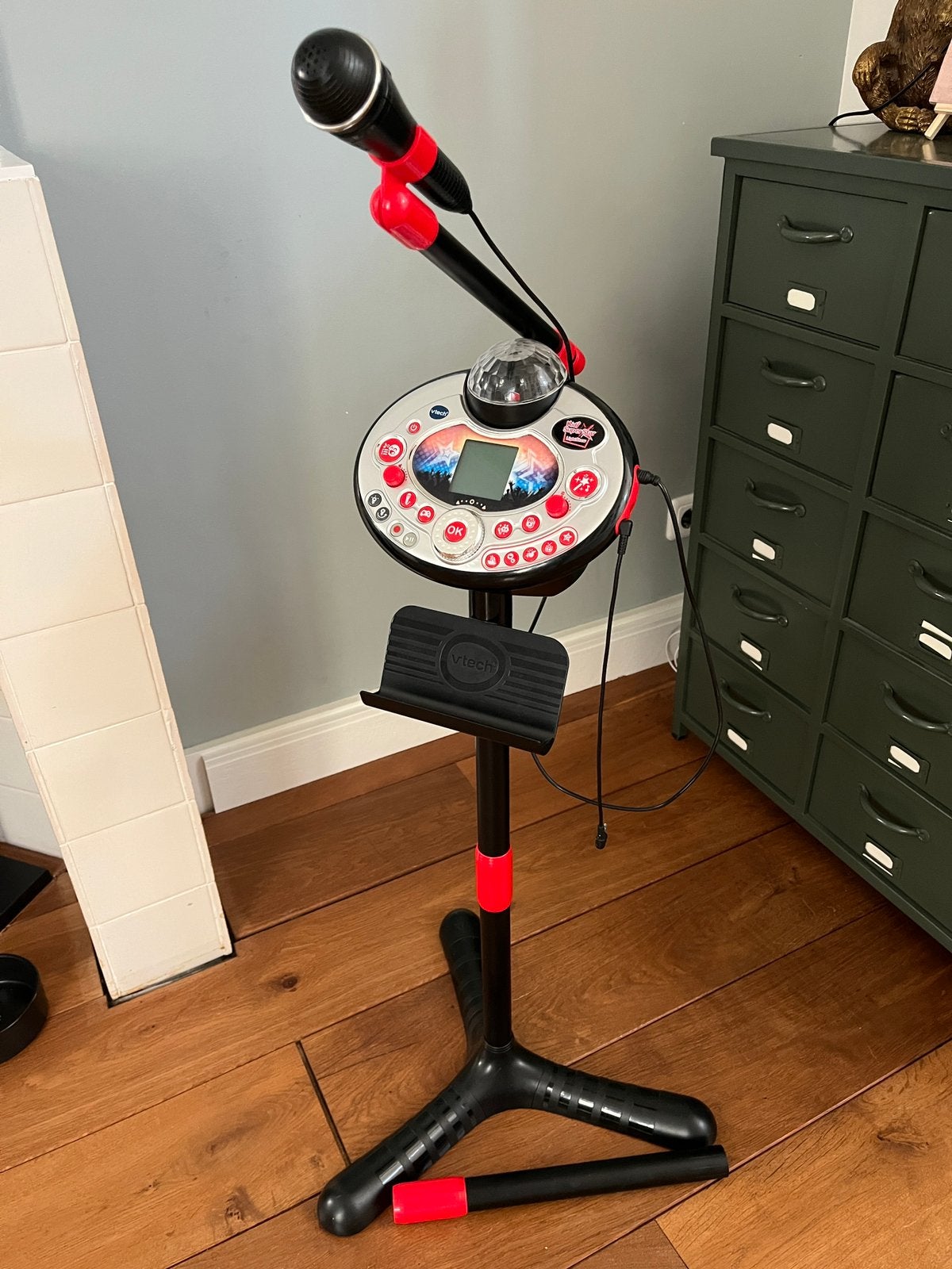 VTech Kidi SuperStar lichtshow karaoke set, Ophalen, Zo goed als nieuw