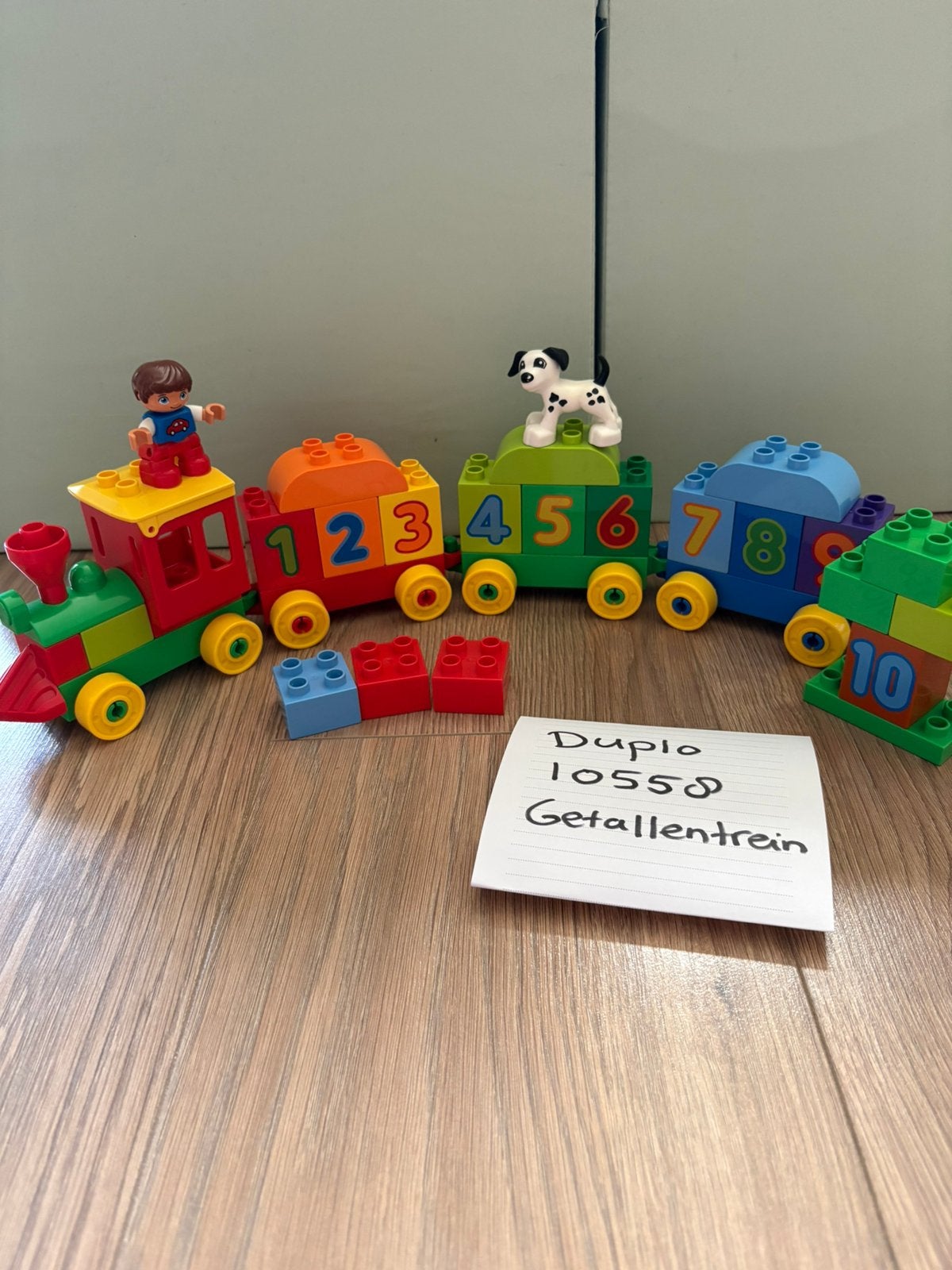 Duplo 10558 getallentrein, Ophalen, Zo goed als nieuw, Duplo