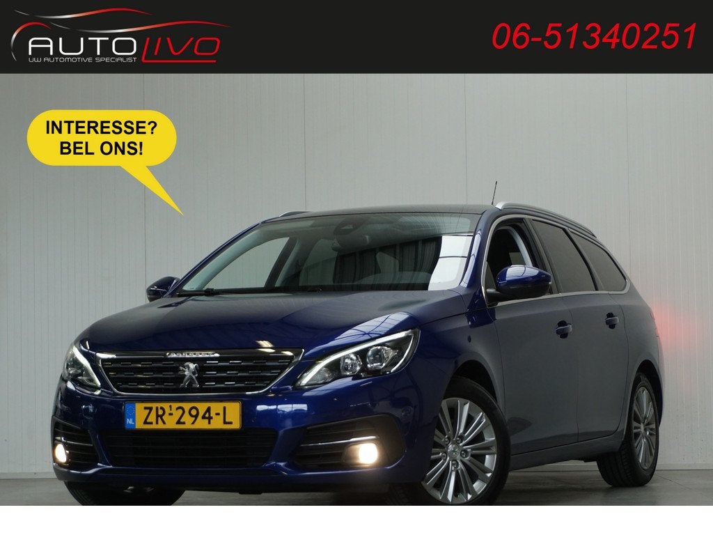 Peugeot 308 SW 1.2 PureTech Blue Lease Premium 130 PK! PANO, Auto's, Voorwielaandrijving, Stof, Gebruikt, 1199 cc