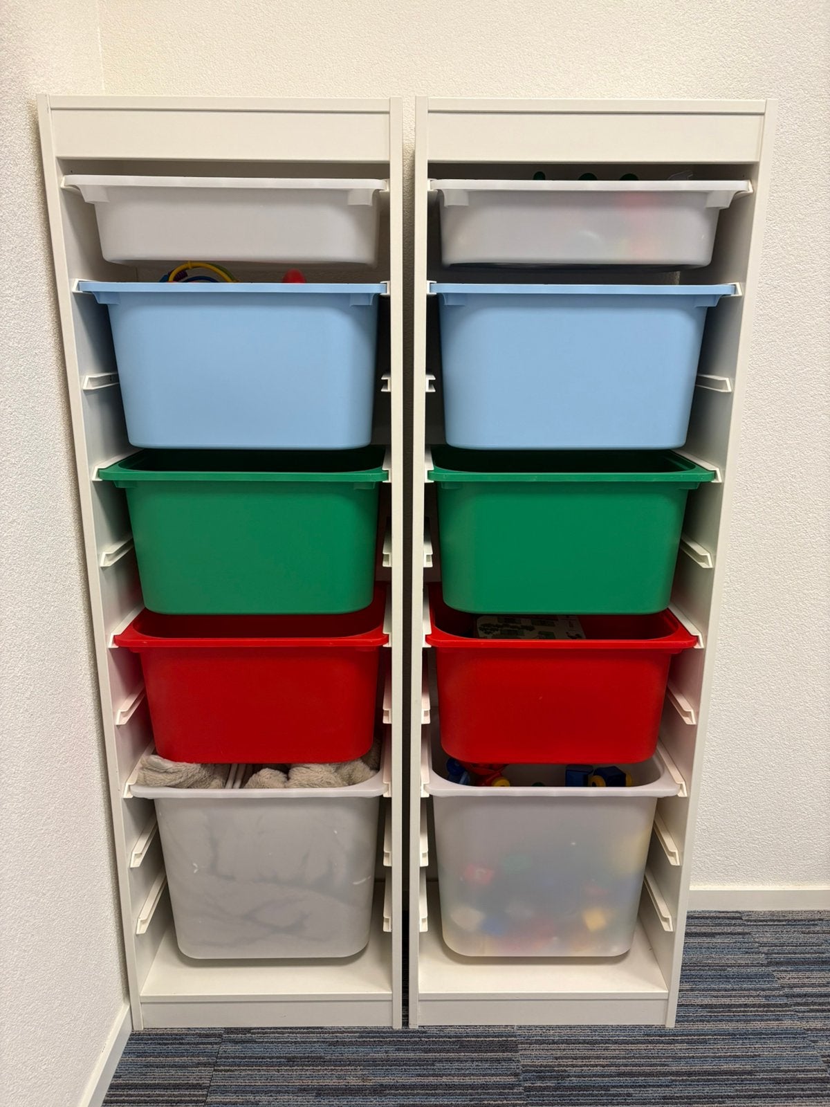 IKEA trofast kasten 145 cm hoog, Ophalen, 5 laden of meer, 50 tot 100 cm, Zo goed als nieuw