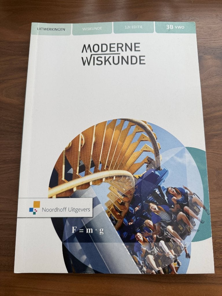 Moderne Wiskunde 3B – 12e editie – Noordhoff, Boeken, Schoolboeken, Zo goed als nieuw, Wiskunde B, VWO, Ophalen of Verzenden