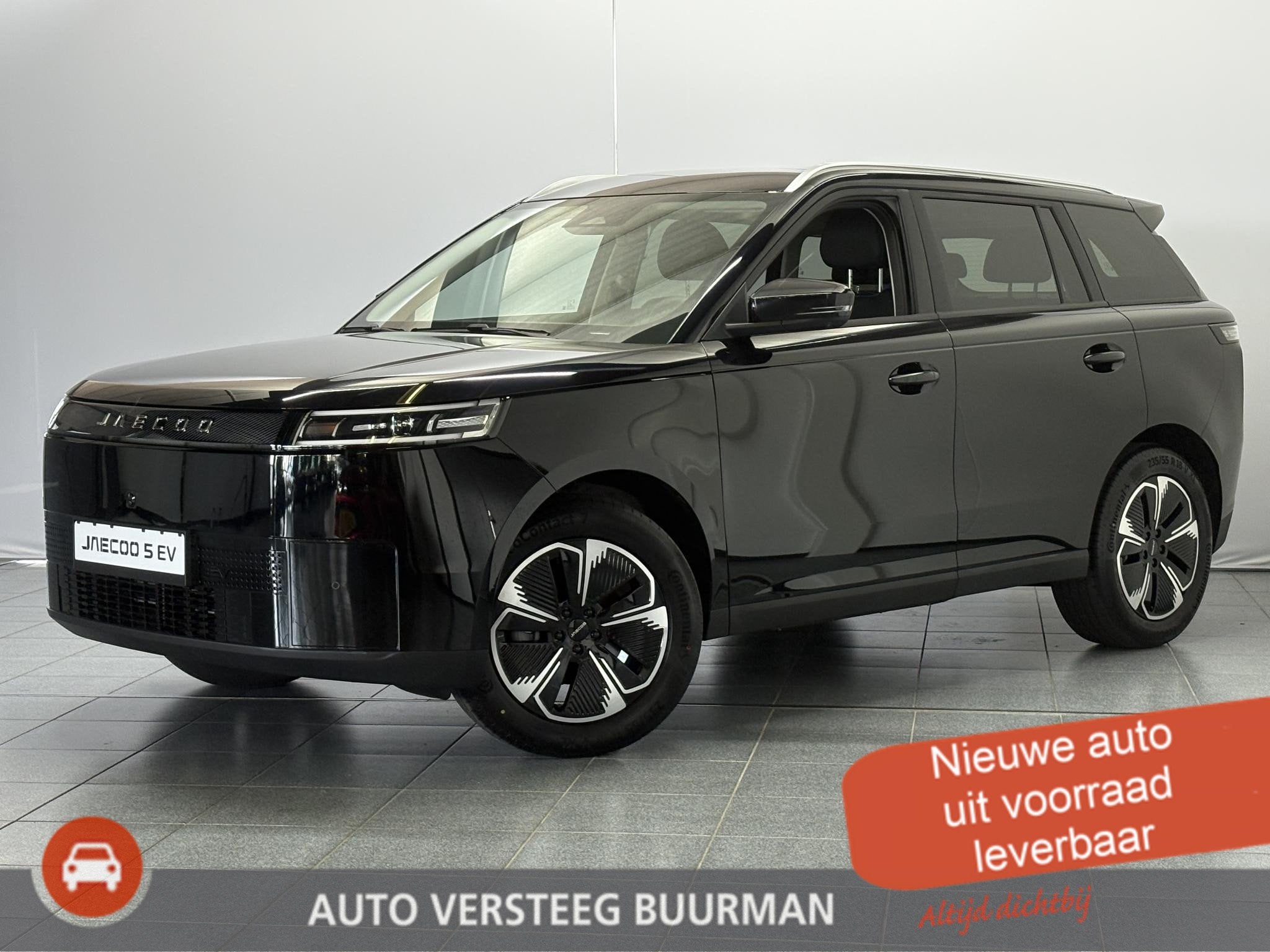 Jaecoo 5 EV Exclusive 61 kWh, 12 maanden, 402 km, 1250 kg, Zwart