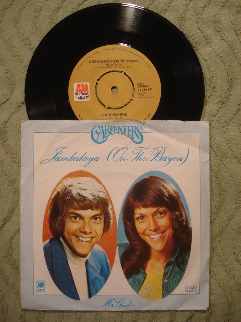 Carpenters 7" Vinyl Single: ‘Jambalaya (On the Bayou)’ (NL), Cd's en Dvd's, Vinyl Singles, Gebruikt, 7 inch, Single, Ophalen of Verzenden