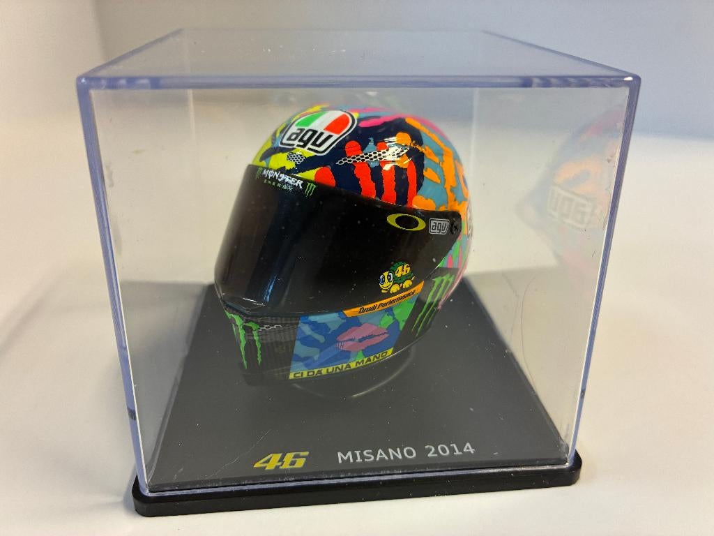 69777: Helm - MotoGP - Valentino Rossi - Misano 2014 - 1:5, Overige typen, Zo goed als nieuw, Bachsatztstr. 54 D 72131 Ofterdingen, Germany