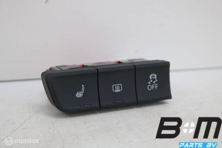 Schakelaar in middenconsole links Audi A1 8X 8X0959673A, Gebruikt