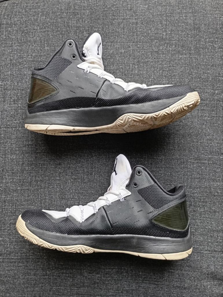 Jordan Super.Fly 2 PO Black White EU 46 | Basketbalschoenen, Ophalen of Verzenden, Gedragen, Zwart