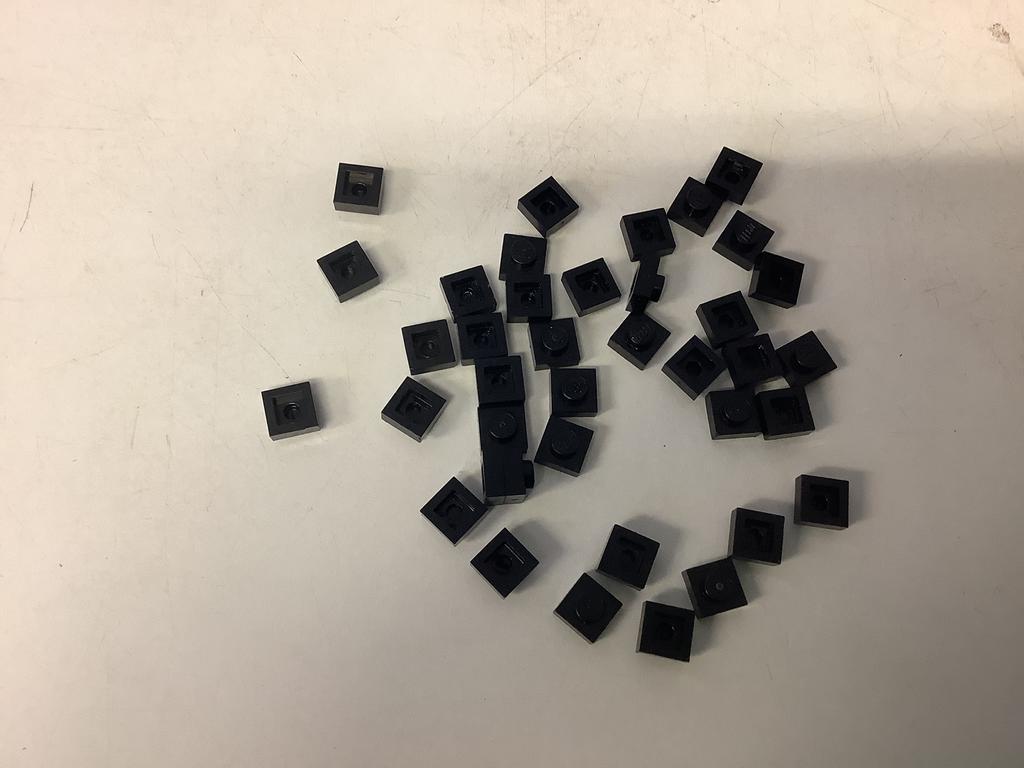 Lego plaat 1x1 zwart, Ophalen of Verzenden, Gebruikt, Losse stenen, Lego