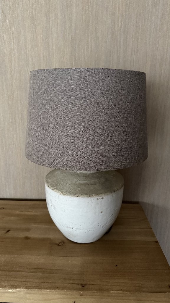 Robuuste Landelijke Tafellamp met Kap - H48 cm, Huis en Inrichting, Ophalen, Met schakelaar, Gebruikt, 48 cm