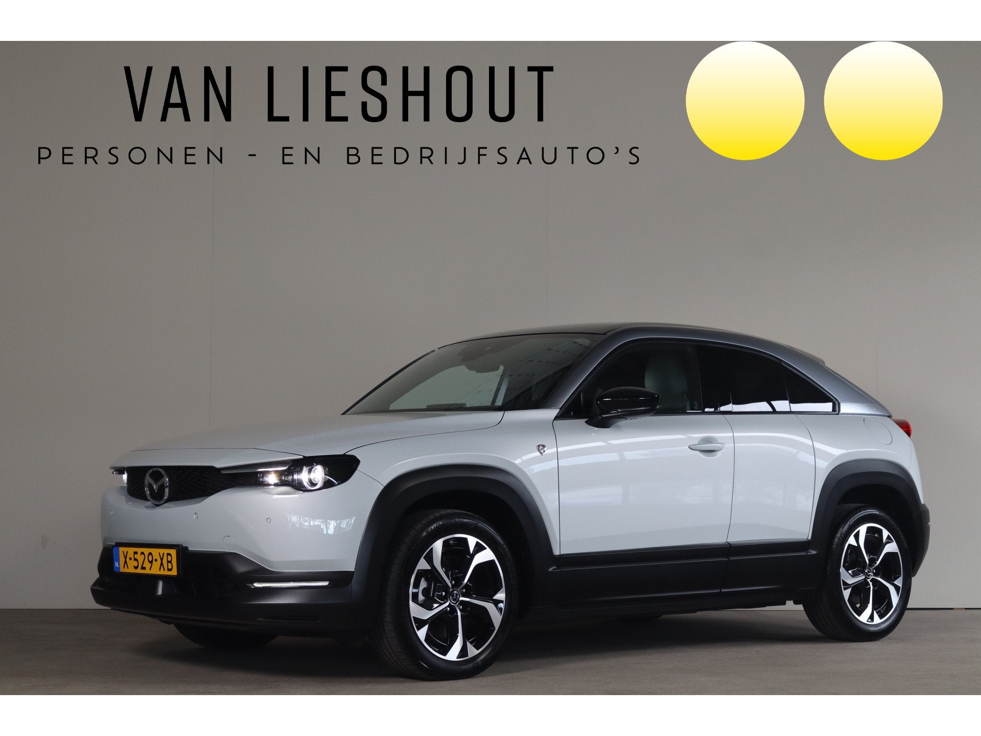 Mazda MX-30 e-SkyActiv R-EV 170 Advantage NL-Auto! Mem.Seats, Auto's, Mazda, Euro 6, Leder en Stof, Wit, Bedrijf