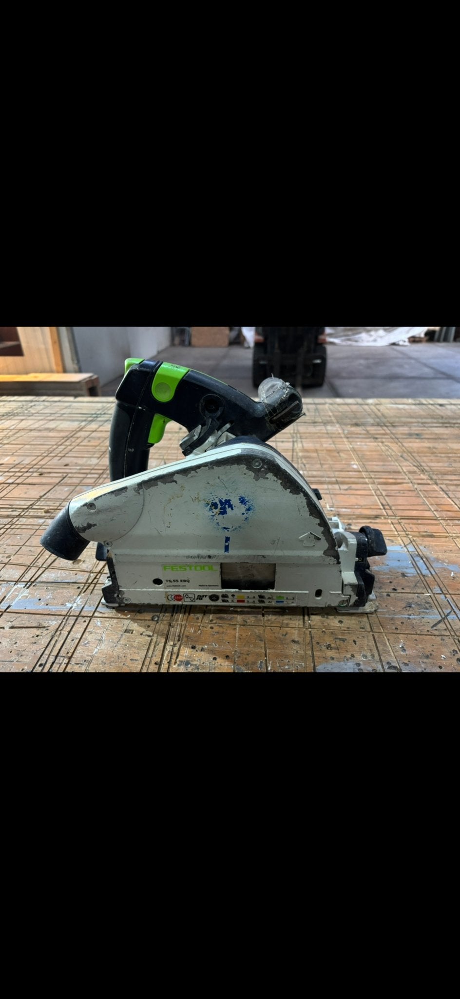 Festool TS 55 EBQ invalzaag, Doe-het-zelf en Verbouw, Ophalen, Gebruikt, Invalzaag, 30 tot 70 mm