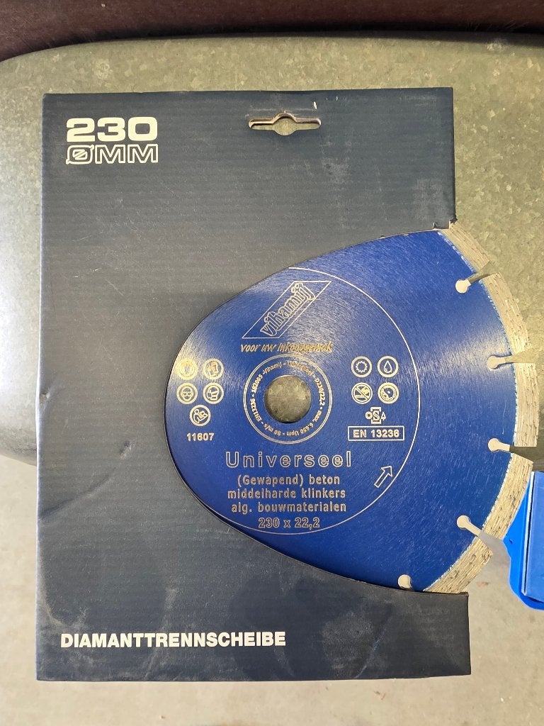 diamantschijf 230m/m, Ophalen of Verzenden, Nieuw