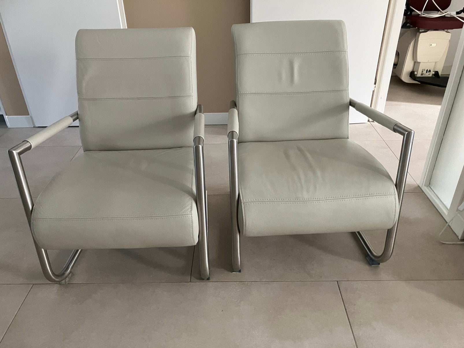 Leren Henders en Hazel Angelica fauteuil, Huis en Inrichting, Stoelen, Ophalen, Zo goed als nieuw, Leer, Vier