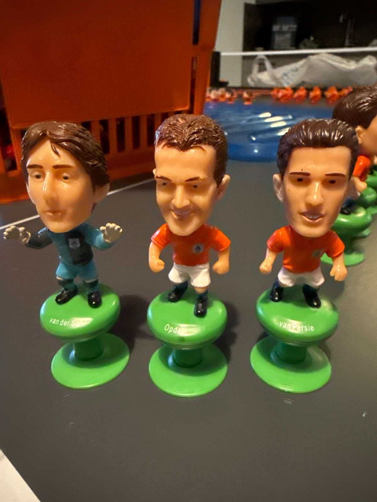 14 stuks Oranjeleeuwen voetbalpoppetjes WK 2006, Verzamelen, Ophalen of Verzenden, Gebruikt