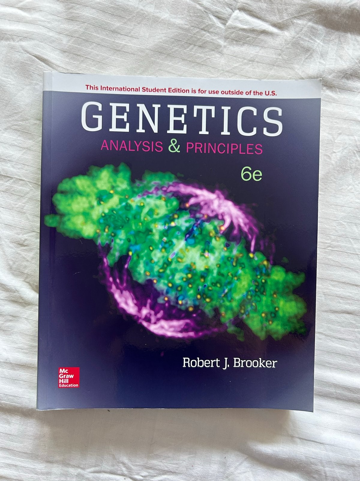 Genetics: Analysis & Principles 6e - Robert J. Brooker, Boeken, Ophalen of Verzenden, Beta, Zo goed als nieuw, WO
