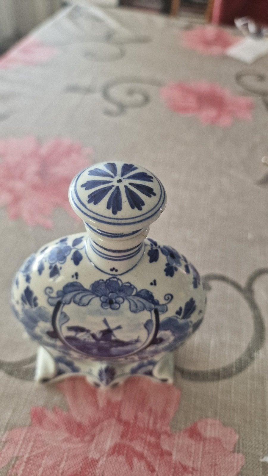Vintage Delfts Blauw Kruikje - Gesigneerd, Ophalen of Verzenden