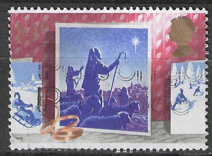Groot-Brittannie 1988 - Yvert 1359 - Kerstmis   (ST), Verzenden, Gestempeld