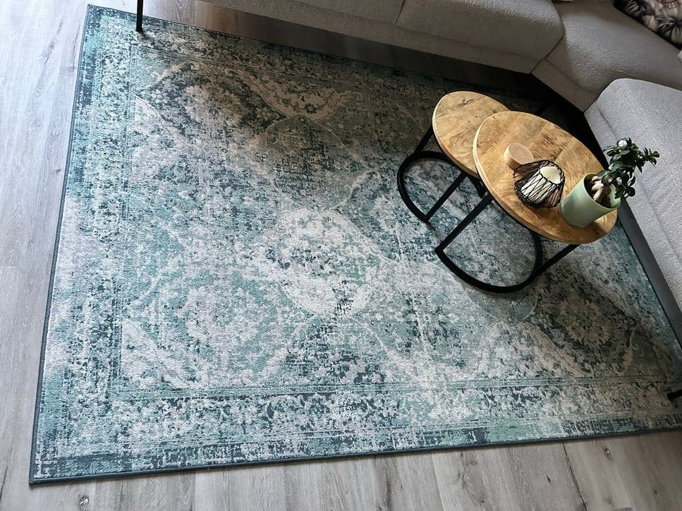 VONSBÄK Vloerkleed - Groen/Blauw, 170x230 cm, Ophalen, 150 tot 200 cm, 200 cm of meer, Zo goed als nieuw