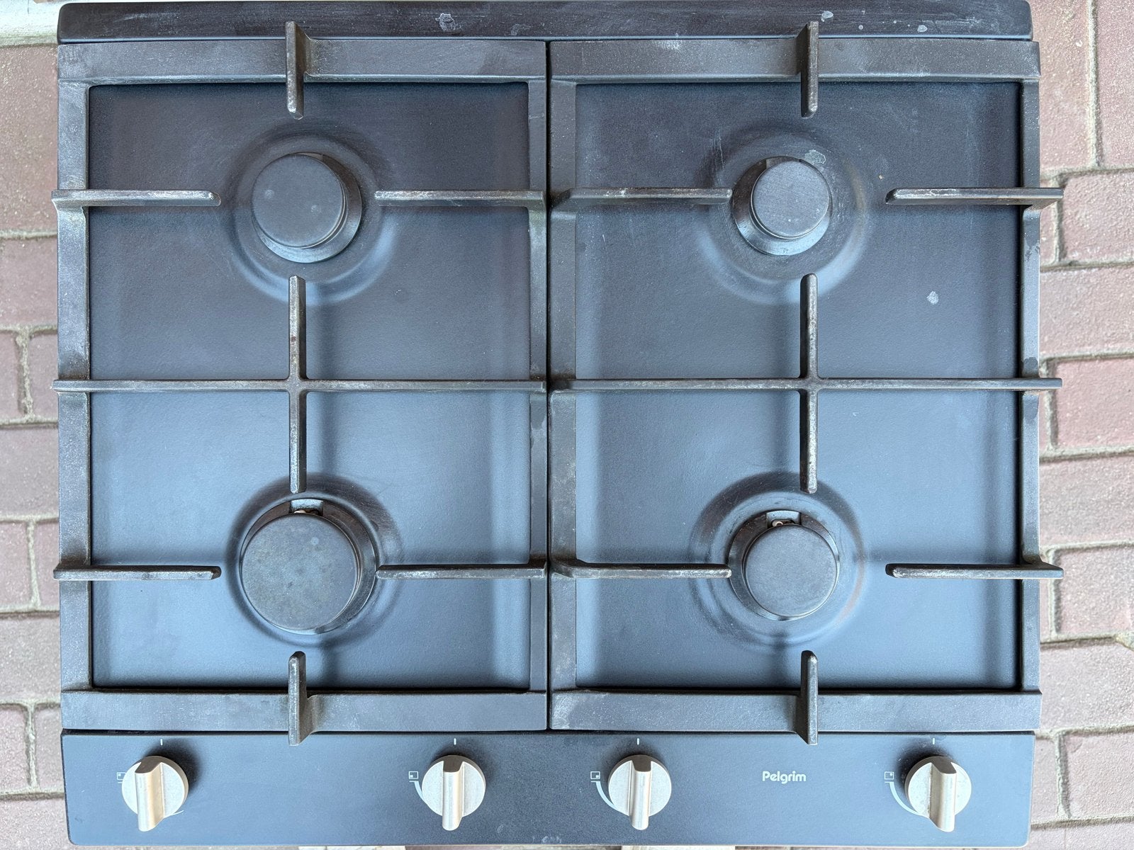 Pelgrim GK964MATA Gasfornuis 4-pits inbouw kookplaat, Ophalen, Gebruikt, 4 kookzones, Inbouw