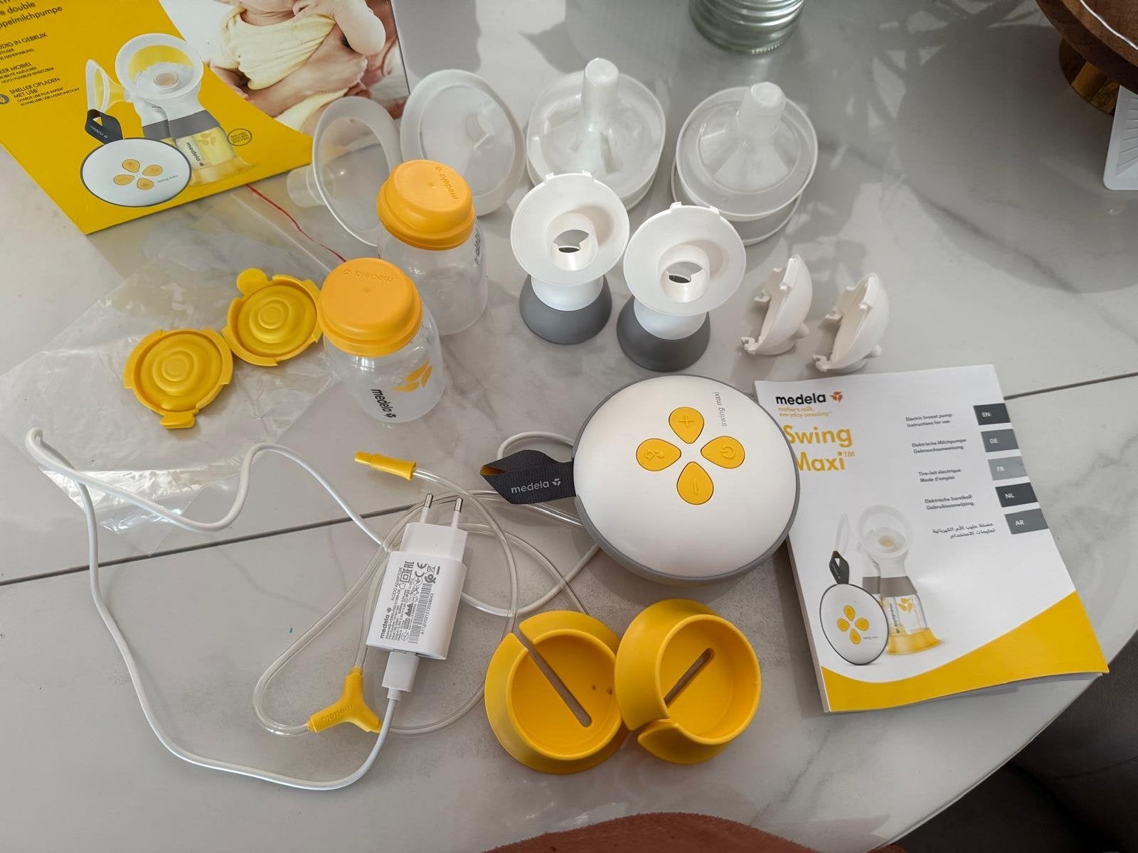 Medela Swing Maxi Dubbele Elektrische Borstkolf, Ophalen of Verzenden, Gebruikt