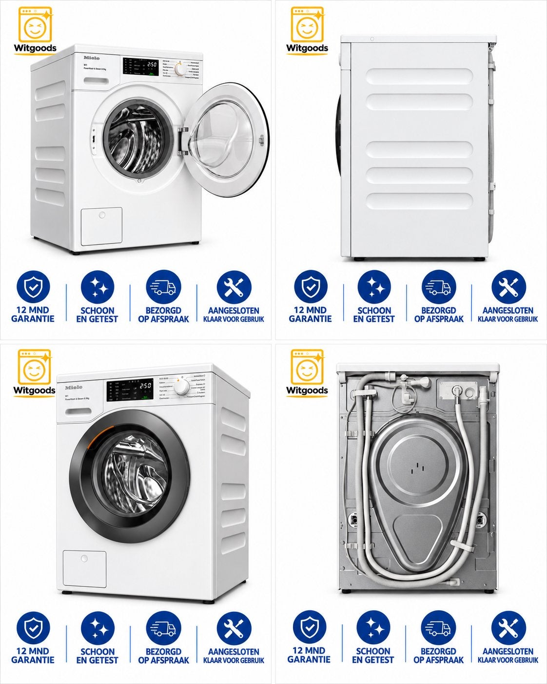 MIELE WASMACHINE €1.199 ORGINELE NIEUWPRIJS — BIED MEE!, Minder dan 85 cm, 8 tot 10 kg, Energieklasse A of zuiniger, Ophalen of Verzenden