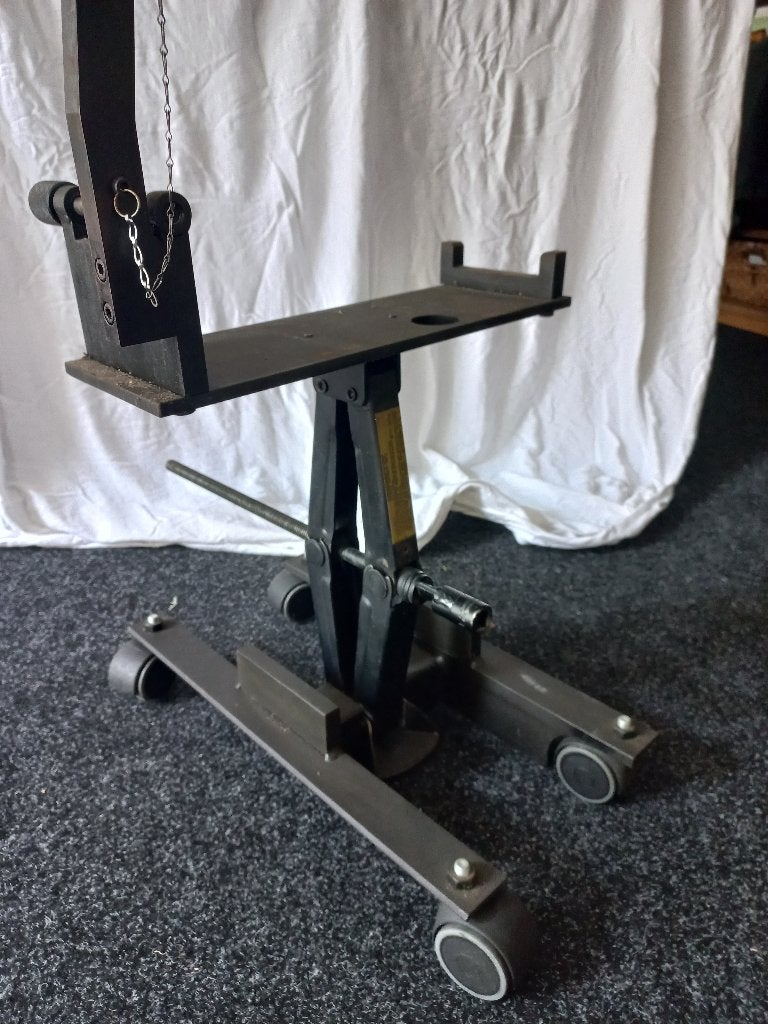 Motorfiets schaarkrik - heftafel 11-37cm, Ophalen, Gebruikt