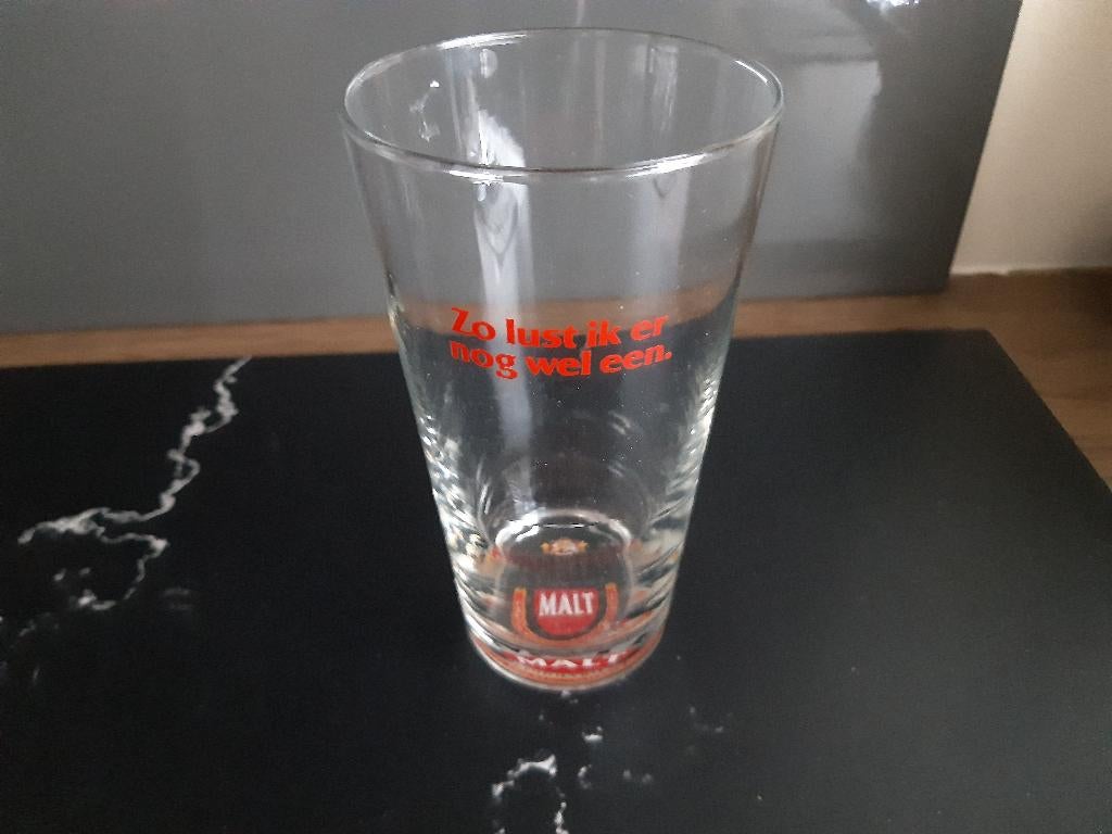Nieuw bierglas Amstel Malt Zo lust ik er nog wel een., Ophalen of Verzenden, Nieuw, Glas of Glazen, Amstel
