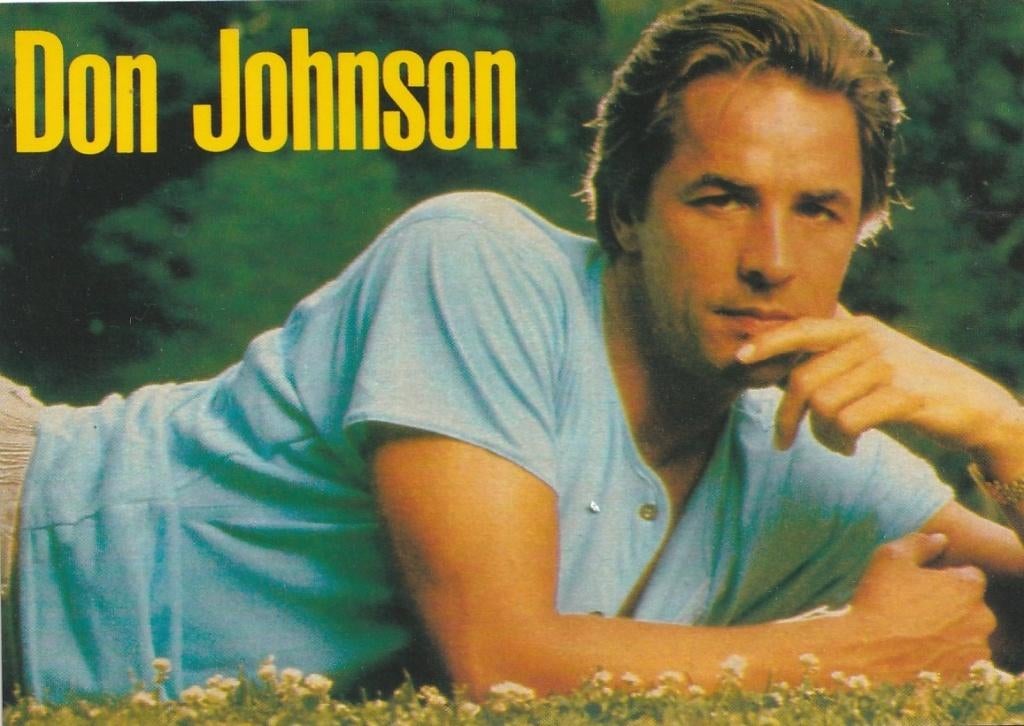DON JOHNSON JAREN 80 ZEER MOOIE OUDE KAART Kl661, Verzamelen, Ophalen of Verzenden, 1980 tot heden, Ongelopen, Sterren en Beroemdheden