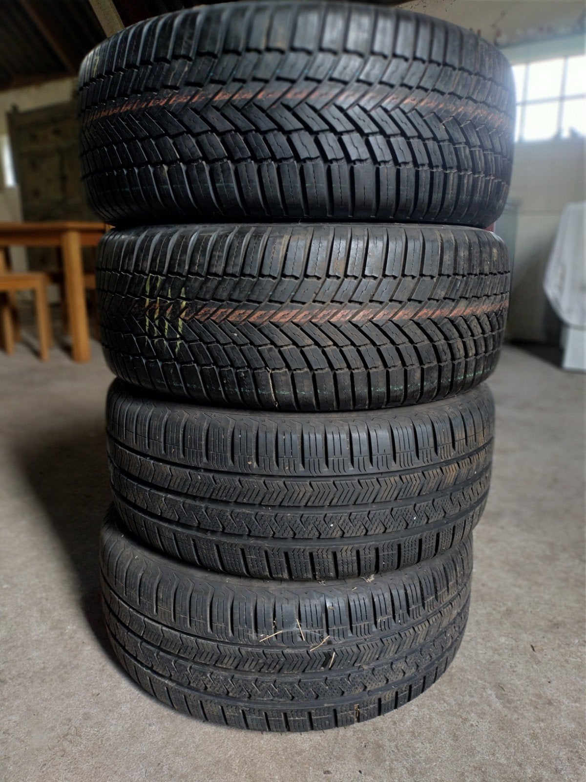 4x All Season, 215/50R17, Bridgestone en Vredestein, Ophalen, 17 inch, All Season, Band(en)