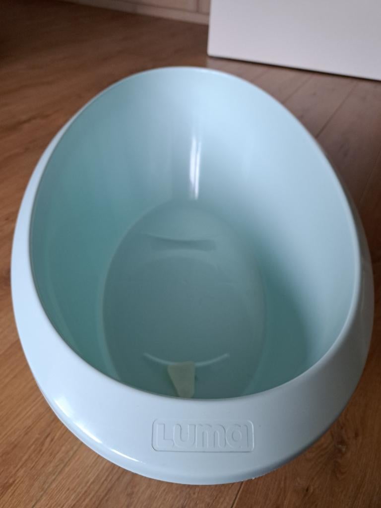 Luma Babybadje met badzitje - mintgroen/Grijs, Ophalen, Gebruikt, Badje, Overige merken