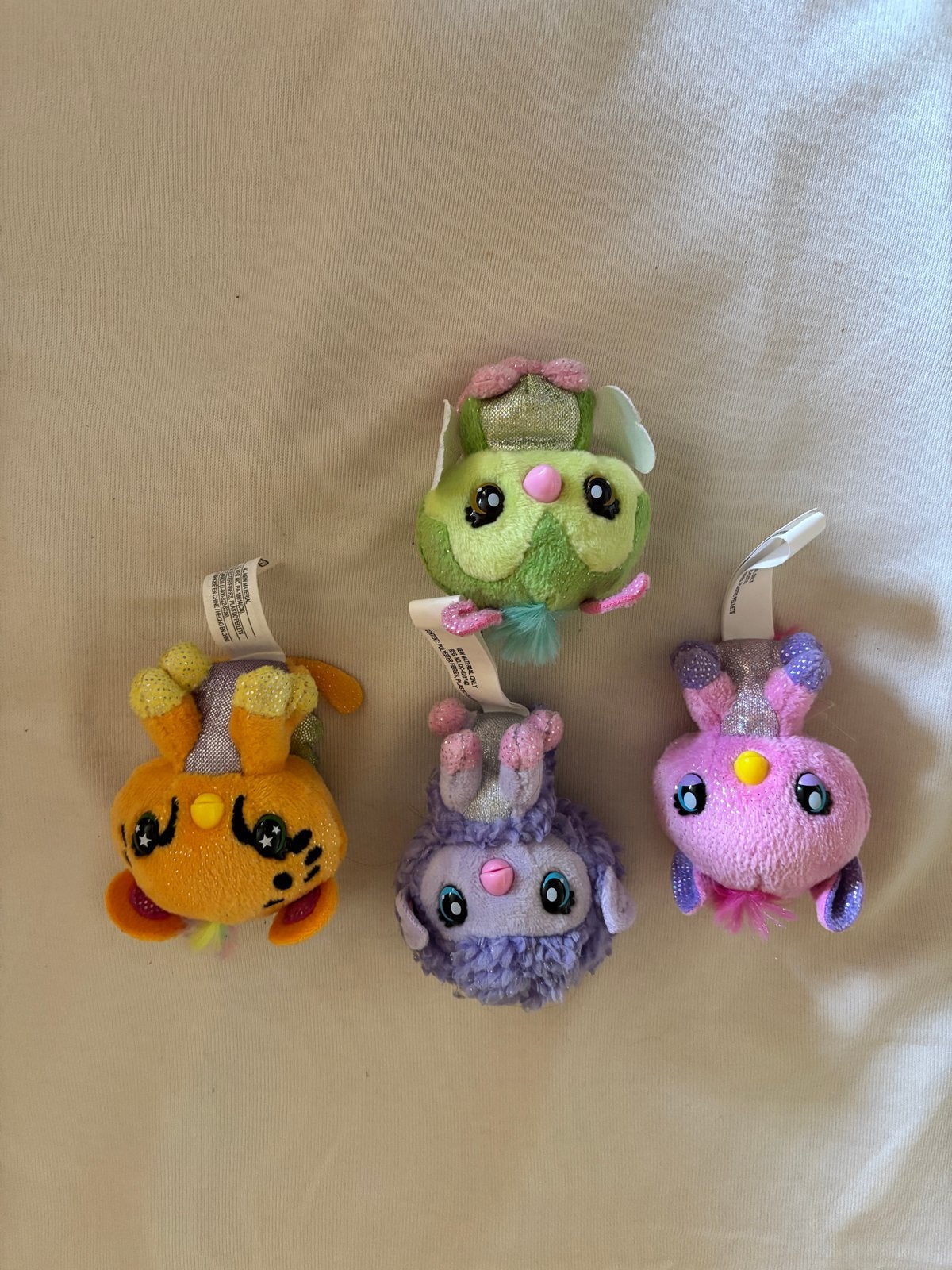 Schattige Squishmallow sleutelhangers - 4 stuks, Overige karakters, Overige typen, Ophalen of Verzenden, Meerkleurig
