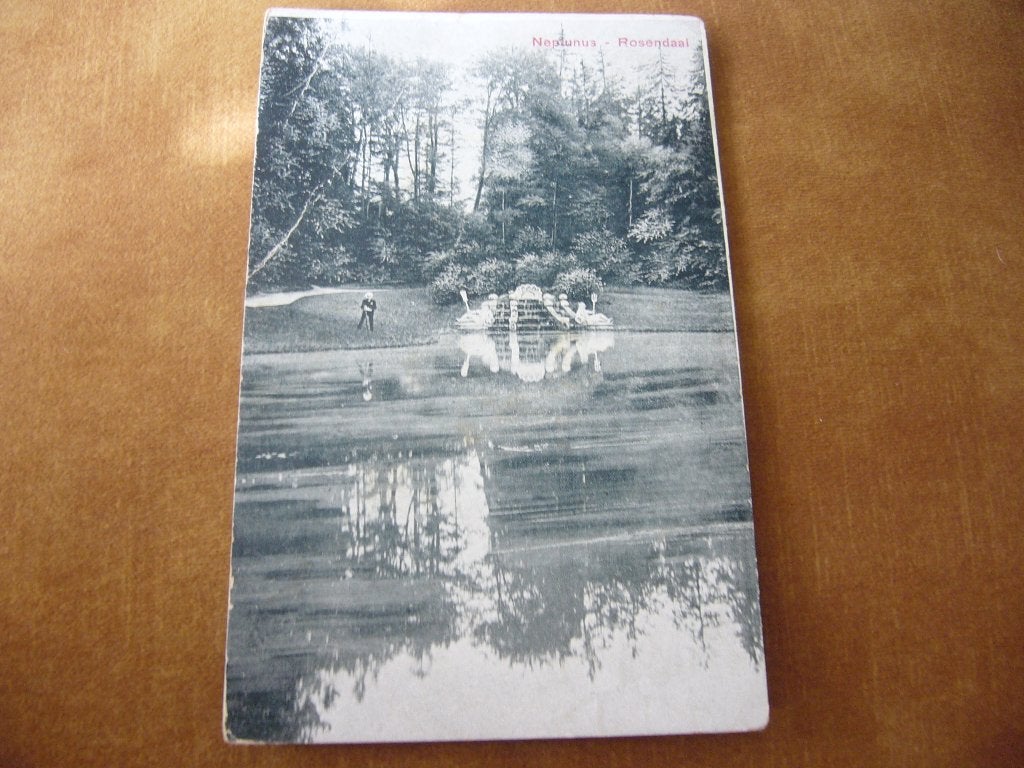 ROSENDAAL   =  NEPTUNUS MET MAN    BRIEFKAART 1908, Ophalen of Verzenden, Voor 1920, Gelopen, Gelderland