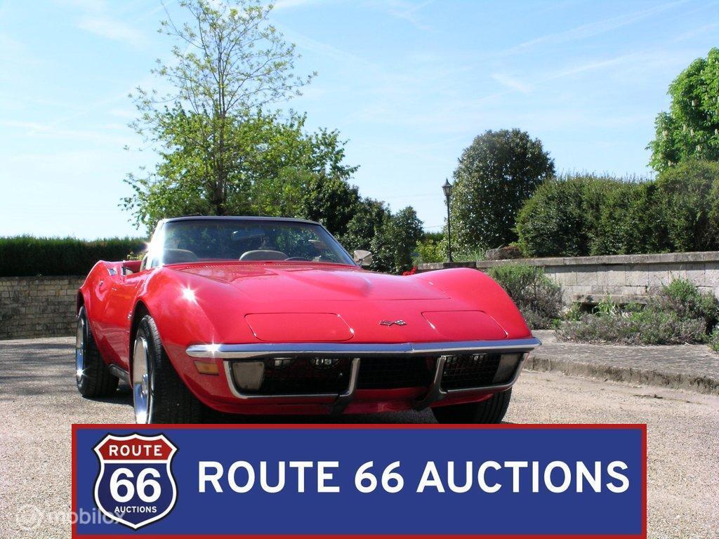 Chevrolet Corvette C3 | 1970 | Route 66 Auctions, Auto's, Oldtimers, Overige carrosserieën, Chevrolet, Zwart, Bedrijf