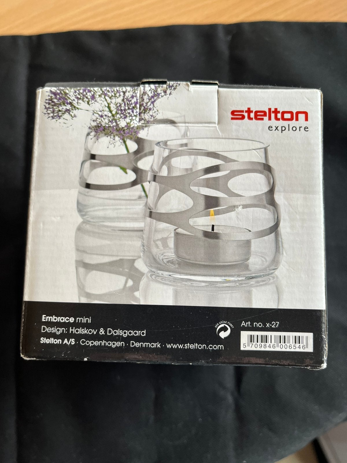 Stelton Embrace vaas / kaarshouder, Huis en Inrichting, Gebruikt, Overige merken, Ophalen of Verzenden, Glas