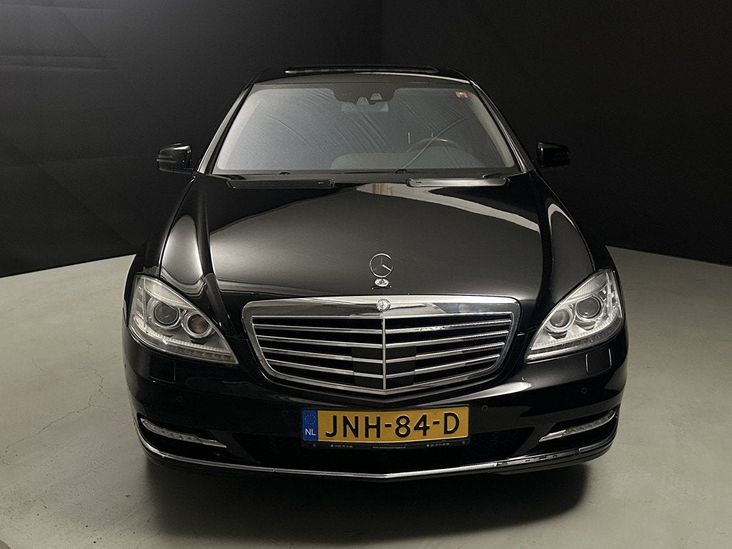 Mercedes-Benz S-Klasse 500 4-Matic Lang (bj 2010, automaat), Auto's, Mercedes-Benz, Automaat, Gebruikt, 8 cilinders, Zwart