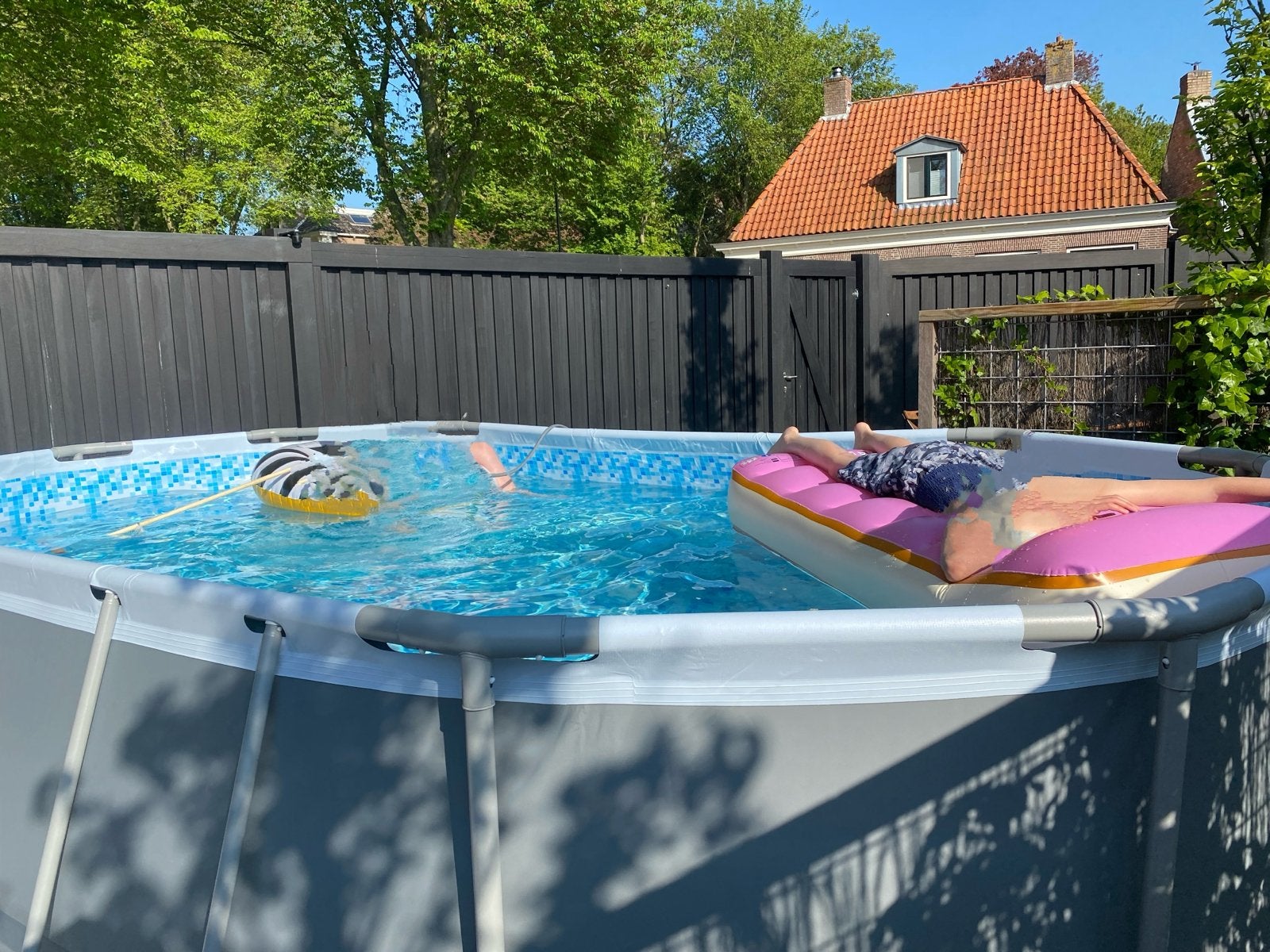 Bestway Power Steel Ovaal Opzetzwembad - Zo goed als nieuw, Tuin en Terras, Ophalen, 200 tot 300 cm, 80 tot 120 cm, Zo goed als nieuw