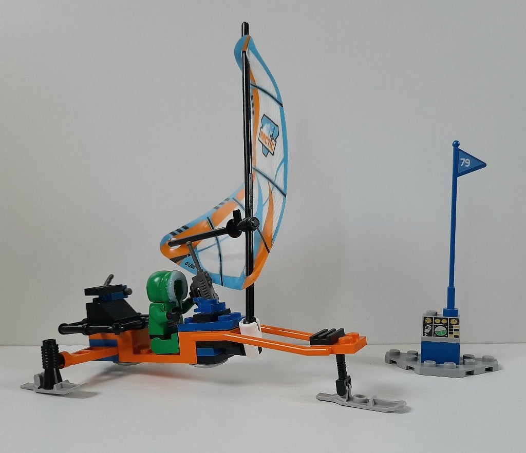 Lego Arctic 6579 Ice Surfer compleet + bouwinstructie, Gebruikt, Overige thema's, Lego, Ophalen of Verzenden